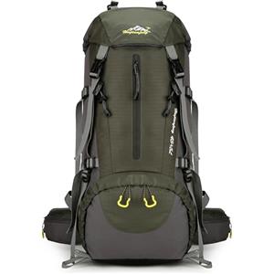 MYMM 50L Zaini da Escursionismo, Ideale per Lo Sport all'aperto, Trekking, Viaggi di Campeggio, Montagna. Borsa per Alpinismo Impermeabile, Daypack da Arrampicata da Viaggio, Zaino(Blu)