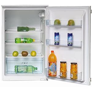 Candy CMLS59EW - Frigorifero da incasso, con porta a traino, 135 litri, 3 ripiani in vetro