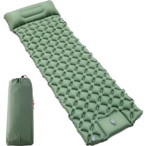 CAIXINYI Materassino da campeggio, Materassino Autogonfiante, Materassino gonfiabile campeggio pompa a pedale, Materasso gonfiabile singolo, Materassino campeggio per Campeggio,Spiaggia, Escursionismo