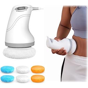 Helining Massaggiatore Anticellulite Professionale, Elettrico Anti Cellulite Massaggiatore per Pancia, Glutei, Gambe, Massaggio Cellulite con 6 Pad Lavabili Sollevamento, Tonificante e Rassodante