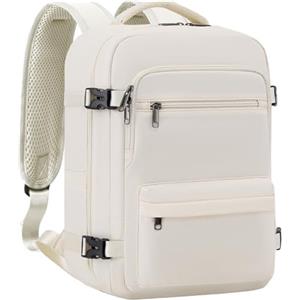 COOLIFE Bagages Cabine 40x20x25 Pour Ryanair Sac de Voyage, Sac a Dos Voyage Cabine Avion Bagage à Main Femme Homme 20L Sous Siege Bagage Sac De Voyage (Bianco, 45 x 36 x 20cm-30L)