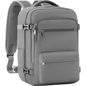 COOLIFE Bagages Cabine 40x20x25 Pour Ryanair Sac de Voyage, Sac a Dos Voyage Cabine Avion Bagage à Main Femme Homme 20L Sous Siege Bagage Sac De Voyage (Grigio, 45 x 36 x 20cm-30L)