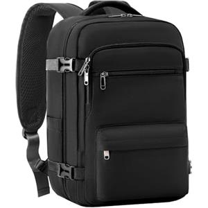 COOLIFE Bagages Cabine 40x20x25 Pour Ryanair Sac de Voyage, Sac a Dos Voyage Cabine Avion Bagage à Main Femme Homme 20L Sous Siege Bagage Sac De Voyage (Nero, 40 x 20 x 25cm-20L)