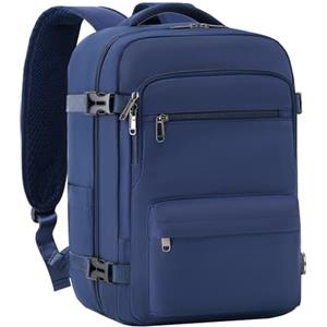 COOLIFE Bagages Cabine 40x20x25 Pour Ryanair Sac de Voyage, Sac a Dos Voyage Cabine Avion Bagage à Main Femme Homme 20L Sous Siege Bagage Sac De Voyage (Blu navy, 45 x 36 x 20cm-30L)