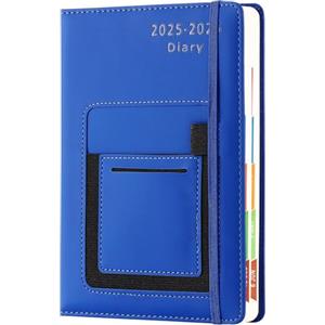 Goldaypln Agenda accademica 2025-2026, agenda 2025-2026, formato A5, pagina al giorno, da luglio 2025 a giugno 2026, agenda accademica di metà anno con linguetta mensile colorata, tasca anteriore/interna