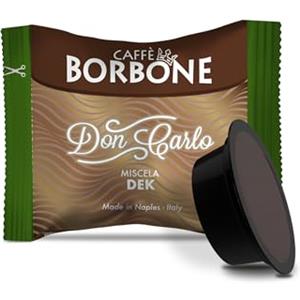 CAFFÈ BORBONE capsule caffè Borbone compatibili a modo mio miscela nera rossa blu oro dek pz. 50 100 200 300 400 500 (100, Miscela decaffeinato)