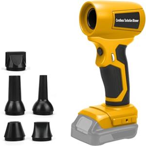 panthem Mini soffiatore a batteria per foglie compatibile con Dewalt 20V 18V, 30 m/s, 130000 giri/min motore brushless, 5 ugelli inclusi, leggero e portatile per terrazza, prato, pulizia auto e campeggio