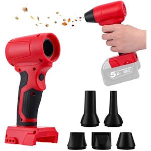 Strixorn Mini Soffiatore Compatibile Con Milwaukee 18v, 130000rpm Soffiatoren a Batteria Senza Spazzole, Regolazione Continua Della Velocità, Soffiante Turbo Per Foglie, Pulizia, Auto (Batteria Non Inclusa)