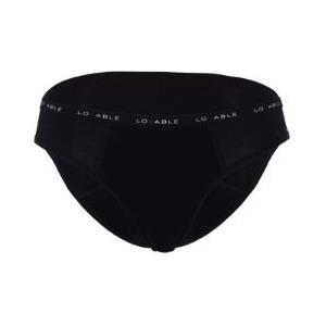 Lovable Slip da Ciclo Lavabile in Cotone Biologico Nero Taglia L - Assorbenza Abbondante e Anti-Perdita