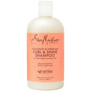 Shea Moisture Coconut & Hibiscus Curl and Shine Shampoo Shampoo per capelli 384 ml