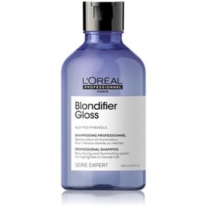 L'Oréal Professionnel Paris Blondifier Gloss Shampoo 300 ml per capelli biondi, mossi e decolorati con estratto di bacche di acai