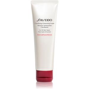 Shiseido Clarifying Cleansing Foam 125ml - Detergente schiumogeno illuminante per tutti i tipi di pelle con argilla bianca e olio di germe di riso