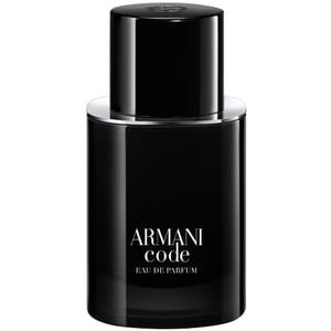 Giorgio Armani Armani Code Eau de Parfum Ricaricabile 50 ml - Fragranza Ambrata Legnosa con Mandarino Verde e Fava Tonka
