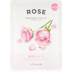 It's Skin The Fresh Mask Rose - Maschera in tessuto idratante e illuminante con estratto di rosa, 20 g