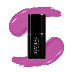 Semilac Smalto Ibrido UV 601 Neon Pink - 7 ml, Manicure Professionale e Lunga Durata