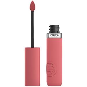 L'Oréal Paris Infaillible Matte Resistance Lipstick 5 ml - Rossetto Liquido Opaco 120 Major Crush con Acido Ialuronico, Lunga Durata e Resistente alle Sbavature