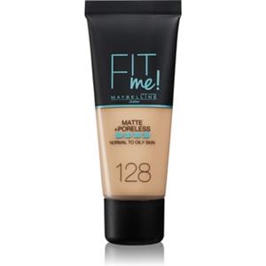 Maybelline New York Fondotinta Fit Me! Matte Poreless 30 ml - Opacizzante, Pori Minimizzati, Finish Naturale