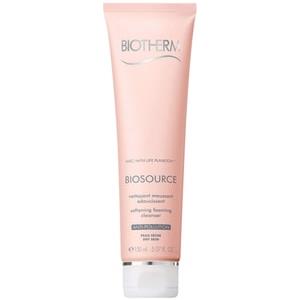 Biotherm Biosource Mousse Nettoyante 150 ml - Mousse Detergente per Pelli Secche, Rimuove il Trucco e Idrata
