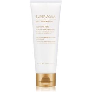 Missha Super Aqua Cell Renew Snail - Schiuma Detergente 100 ml con Estratto di Lumaca e Tè Verde