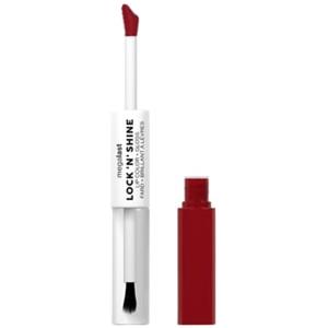Wet n Wild MegaLast Lock n' Shine - Rossetto e Lucidalabbra Doppia Estremità con Vitamina E e Olio di Jojoba, 8 ml, Tonalità Big Pout Energy