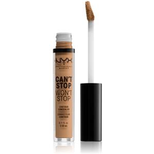 NYX Professional Makeup Correttore Can't Stop Won't Stop - Viso Liquido, 14 Golden Honey, Formula Vegana, Adatto a Tutti i Tipi di Pelle