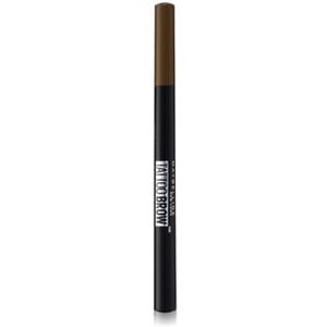 Maybelline Tattoo Brow Micro Eyebrow Penna per sopracciglia Tinta Marrone Scuro 6g - Punta a Tridente e Formula Pigmentata