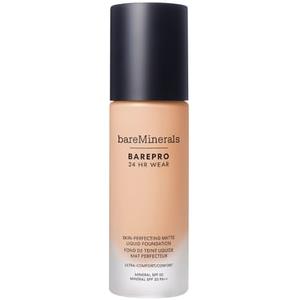 bareMinerals BAREPRO Fondotinta Liquido Opaco 24 Ore - Light 21 Cool, 30 ml, Copertura Totale e SPF 20