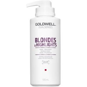 Goldwell Dualsenses Blondes & Highlights Maschera Rigenerante 500 ml - Trattamento Anti-Giallo in 60 Secondi
