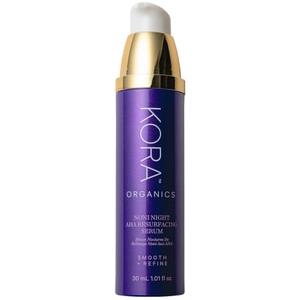 KORA Organics Noni Night AHA Resurfacing Serum 30 ml - Siero Viso Notturno con AHA e BHA per Pelle Luminosa e Levigata