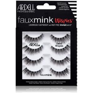 Ardell Faux Mink Demi Wispies - Ciglia finte in seta vegana, 4 paia, riutilizzabili e facili da applicare