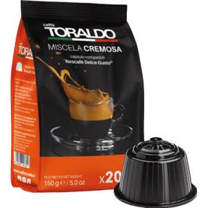 Toraldo 20 Capsule Caffè TORALDO compatibili DOLCE GUSTO Miscela Cremosa