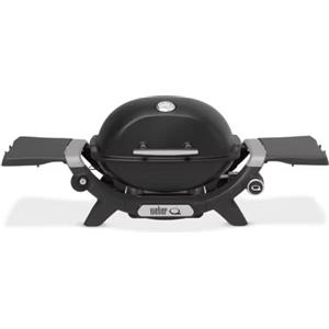 WEBER 1501072 Barbecue a gas Q 1200N con ripiani laterali, 1 Bruciatore, GAS GPL con cartuccia monouso
