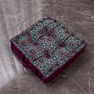 Surwin Cuscino Quadrato Cuscino Meditazione Stile Marocchino Materasso da Pavimento Cuscini per Esterno Cuscino Yoga per Soggiorno, Camera da Letto, Patio e Altro (40x40cm,D)