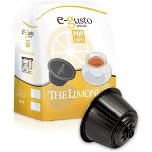 Pop Caffè The al Limone - Capsule Compatibili Dolce Gusto - Confezione da 16 Capsule con Benefici Depurativi