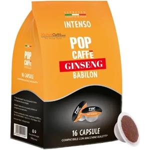 Pop Caffè Babilon - 96 Capsule Compatibili Bialetti Ginseng Energizzante