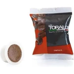 Caffè Toraldo Capsule Cremosa - Compatibili Espresso Point e Esse Caffè, 100 Capsule