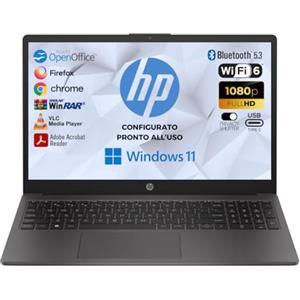 HP 250 G10, Notebook Display 15.6'' FHD, Intel Core i5-1334u 10 Core, Ram 16GB, SSD M.2 NVMe 512GB, Pc Portatile Windows 11, Utility Gratuite