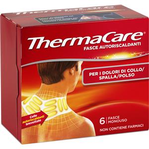 Angelini ThermaCare Fasce Autoriscaldanti per Collo, Spalla e Polso - 6 Pezzi, Sollievo Efficace dal Dolore