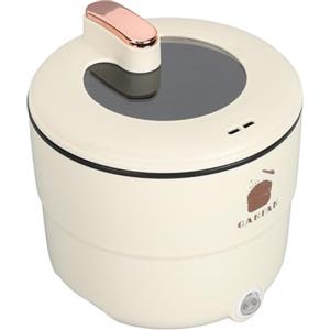 Goshyda Cuociriso, Mini Cuociriso Elettrico da 1,8 Litri per Pasti Singoli o Doppi, Supporta la Cottura del Riso, Stufare la Zuppa, Cuocere a Fuoco Lento, Cuocere a Vapore le Verdure, (EU)