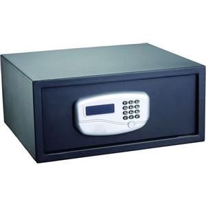 Iternet Cassaforte di Sicurezza Elettronica 43,2x37x19,5 cm - 10,5 kg - Nero - Programmabile con Codice PIN