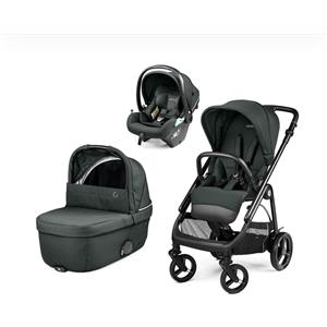 Trio Peg Perego Veloce Brio Con Sedia Auto Lounge e Borsa Inclusa Metal
