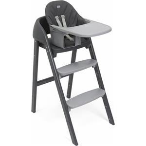 Chicco Crescendo Up Seggiolone Evolutivo in Legno Etna Black Re Lux - Sedia per Bambini e Adulti
