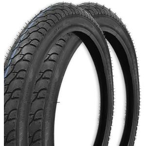 MADICKS COPPIA COPERTONE STRADALE 20 X 1.75 PNEUMATICO NERO BICICLETTA GRAZIELLA CITY BICI BAMBINA DA 20"