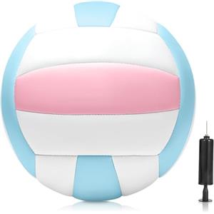 Behogan Pallavolo, Set da Pallavolo Morbida, Palla Morbida, Misura Ufficiale 5, Per Interni ed Esterni, Con Gonfiatore, Per Allenamento e Spiaggia
