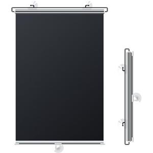 Generico Tenda a rullo oscurante con Ventose,40X125CM Tenda Oscurante da Interno, Retrattile Automatico, Protezione Solare Termiche Isolantee Protezione UV,Senza Foratura nero