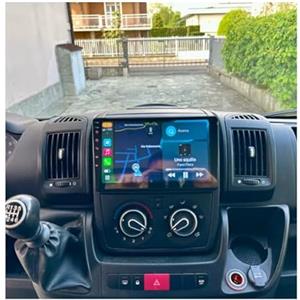 Generico Schermo Auto Ducato 2007-2015 Android Auto CarPlay 8Core Android 13 Autoradio per FIAT Ducato/Peugeot Boxer/Citroen Jumper Navigatore,Stereo 2 Din con Schermo da 9 Pollici con Bluetooth