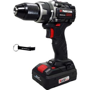 HEADNMORE® Bundle - PARKSIDE PERFORMANCE® 20V Trapano avvitatore a batteria PABSP 20 (incl. Batteria Smart 4Ah) +Portachiavi