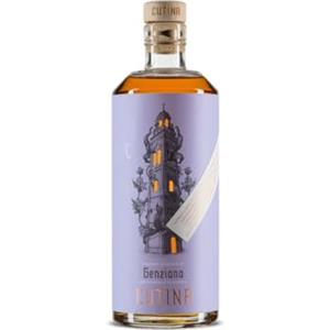 CUTINA LIQUORI La CLASSICA - Liquore di Genziana Artigianale 500 ml | 15% vol |Radice di Genziana Lutea | Amaro Abruzzese | Made in Italy | Cutina Liquori (BOX 1 BOTTIGLIA)