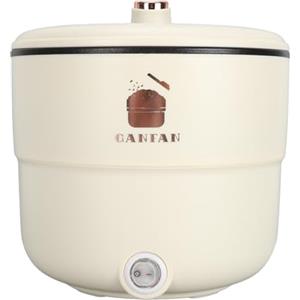 Tissting Cuociriso Elettrico, 1.8L 300W Antiaderente Pentola con Misurino e Cucchiaio per Riso, Cuociriso Giapponese, Vaporiera a Doppio Strato per Zuppa di Tagliatelle o Stufati (EU Plug)