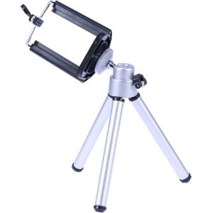 MUELODSIC Tripod Stand Holder Regolabile Sezioni con Clip Estensibile per Smartphone Cavalletto Portatile con Piedini Antiscivolo per Fotografia Outdoor